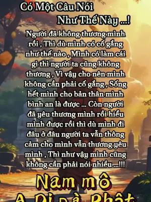 Có một câu nói, Như thế này..! ✨❤️‍🩹🙏 #tichphuccaimenh #adidaphat #tu #phậttạitâm #cuộcsống #followers➕ #xh #tâmtrạng #buddhism #phật #✨❤️‍ #🙏🙏🙏 