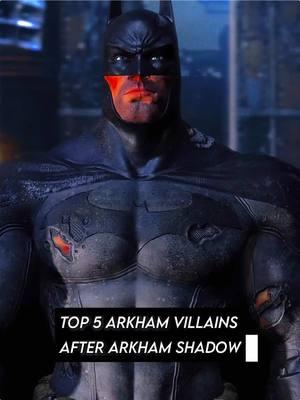 My Top 5 Villains After Batman Arkham Shadow!🦇(Click Link In Bio For 20% Off Of Arkham Shadow‼️) #dc #batman #batmanarkham #batmanarkhamasylum #batmanarkhamcity #batmanarkhamorigins #batmanarkhamknight #gaming #playstation #ps5 #GamingOnTikTok #fypシ 