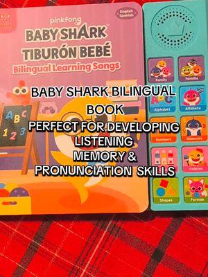 LITTLE ONES LOVE BABY SHARK! NOW THEY CAN LEARN IT + WAY MORE IN SPANISH @Official Pinkfong Shop #billigual #pinkfongbabyshark #pinkfong #babyshark #babysharkbook  #bilingualkids #learnspanish #childrenslearningbooks #bilinguallearning #kidssoundbook #learnenglish #spanishlearningforkids #NewYearNewAura 