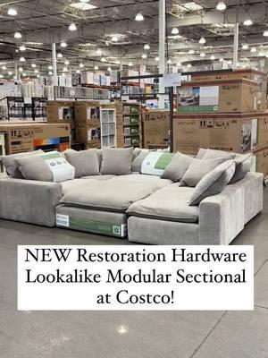 NEW Restoration Hardware Lookalike Sectional at Costco! #costco_empties #costco #costcofinds #restorationhardware #sectional #homedecor #fyp #foryou #foryoupage 