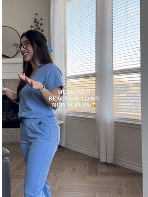 He had no idea I was recording, but I’ll take 5 more please! 😅🤣🫶🏼 @The Hypothesis Medical Wear #nurse #nursetok #scrubslife #scrubsoftheday #hypothesisscrubs  #gifted 