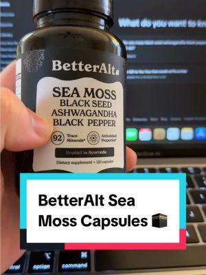 Looking for a natural boost to your immunity and overall health? BetterAlt Irish Sea Moss Capsules are packed with 92 essential minerals and Ayurvedic ingredients like Ashwagandha and Black Seed to enhance vitality and gut health 🌿 Vegan-friendly, free from fillers and heavy metals, these capsules are lab-tested for purity. It’s 75% off on TikTok Shop—grab yours before it’s gone! #seamoss #blackseed #ashwagandha #blackpepper #blackseedoil #betteralt #guthealth #immunityboost 