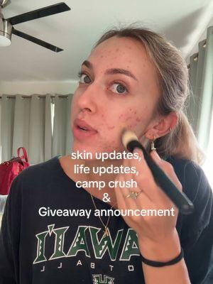 going to be announcing the giveaway first thing tomorrow or later today so come back to enter!!!! also someone teach me how to flirt #accutane #accutanejourney #accutanecheck #accutanetips #accutanejourney #acnejourney #acneskin #acneskincareroutine #acneskincare #acnescars #acne #acnetips #clearskin2025 