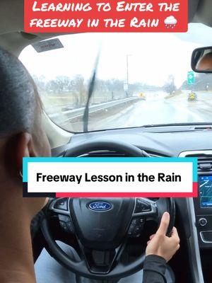 I teach students how to enter the freeway no matter the weather #StudentDriver #Freeway #Entrance #driverslicense #DriverEducation #DrivingInstructor #Detroit #Lodge #MrRoadReady #Raining #tiktokpartner 