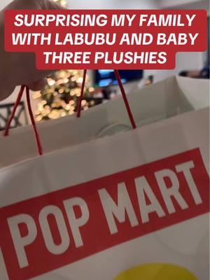 There’s no better feeling than sharing your joy with your family. I’ve been obsessed with LABUBU and Baby Three and now my family can join in on the fun. 🎄❤️🎁 #popmart #popmartunboxing #popmartusa #popmartglobal #labubu #themonsters #labubuhaveaseat #babythree #babythreeblindbox #babythreev3 #blindboxopening #popmartchristmas @POP MART US  @POP MART 