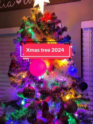 Had to post our Spooky tree -> Xmas tree transformation before 2025 💖   #christmastreedecorating#christmasdecoratingideas#spookytree#nostalgiacore#colorfulchristmas  