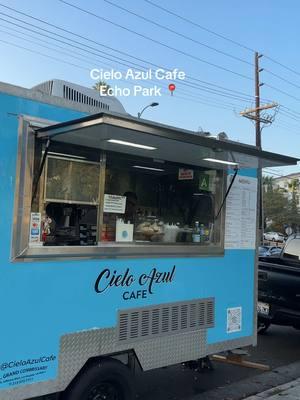 Grab a drink and take a stroll around the lake ☕️💖 #echopark #mobilcafe #cieloazul #la 