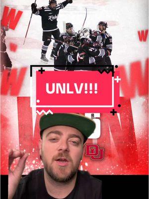 MASSIVE WIN FOR UNLV HOCKEY BEATING DENVER!!! #unlv #vgk #sports #hockey #alexdauterive #denver #sportstiktok 