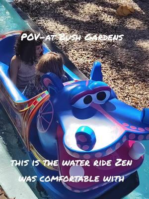 #bushgardens Zen's #comfortlevel #waterride #childhood #memories 