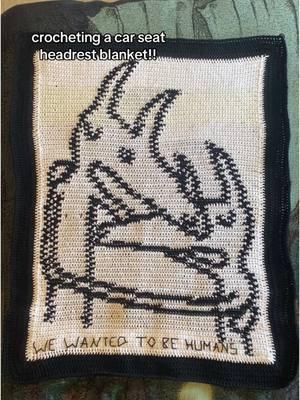 made it for my bf but we broke up rip #carseatheadrest #csh #crochet #twinfantasy 