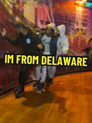 I’m from Delaware 🛼🔥🔥 #bornfly24 #justrollthetape #millenniumskateworld #mrrollthetape #rollerskating #jersey #philly #delaware 