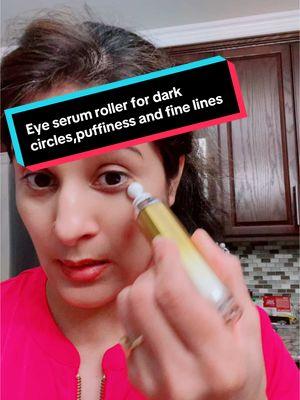 Massage with this eye serum (360 degree roller)for dark circles, puffiness ,fine lines … anti aging and de puffing…. 5% caffeine #360roller #eyeserum #for#darkcircle #puffiness#eyebags #finelines #onsale #holidayrush #fypage #eyehealth#greentea #potato#juice #alsogood 