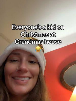 We’re all kids when we go to grandmas on Christmas (or any other time) let’s be real😅 #sorrymom #christmasgiggles #christmasfunny #stupidjokes #dumbjokes #stupidfunny #jokesonyou #whydoduckshavefeathers 