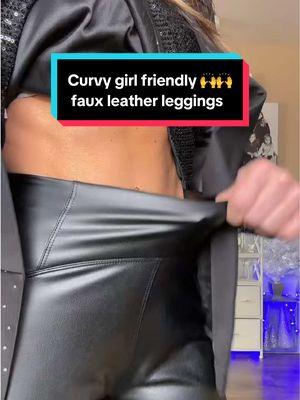 Chicme faux leather leggings. Huge sale!! These are curvy girl friendly!! I love the stretch and they are lined with fleece. They’ll keep you nice and warm. Lots of colors too. #leatherleggings #leggings #chicmeleggings #curvy #leather #tiktokshopcreatorpicks #newyearnewaura #giftguide #CapCut 