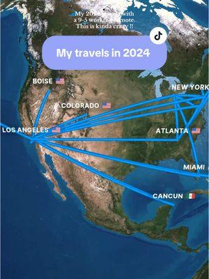 I went on 50+ flights this year!! Visited 5 countries, and 20+ cities ✈️ 2025 here we come :) Made this using “multi.dev” #travelwrapped #nylahstravels #digitalnomads 