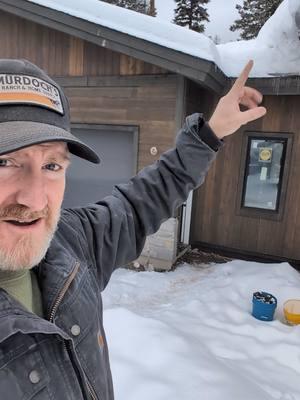 I'm not the designer or builder on this custom home, merely a finish carpenter. Luckily they only average 300 inches of snow per year. #construction #woodworking #carpenter #woodtok #montana #whitefishmontana 