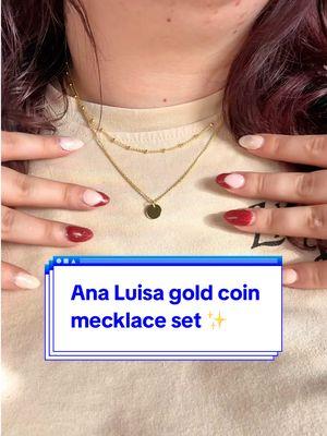 affordable, beautiful, and won’t tarnish 😍 @Ana Luisa  #goldnecklace #goldjewelry #goldjewelryaesthetic #analuisa #necklacestack #layeringnecklaces #newyearnewaura #mademyyear #newyearsresolution 