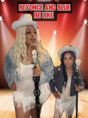 Yall can’t tell me #Beyonce and #BlueIvy didn’t see our video posted back in May and use it as her inspiration for the #Netflix performance 😂🤠 jk jk 💀 now me and the little one gotta learn HER choreography 🥰 PART 2 COMING SOON!! #funny #lolove #beyhive 🐝 #BeyonceBowl 🤍 @Netflix @Beyoncé 