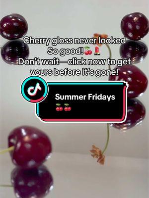 Gloss goals unlocked 🍒✨ shop Summer Fridays lip Fridays Cherry today!  #summerfridays #TikTokShop #lipbalm #lipsgloss #cherry #skincare #cherrylips #beautyfinds #beautyfinds #summerfridayslipbalm 