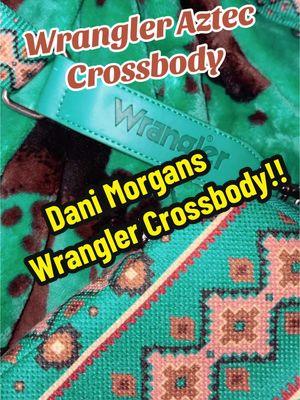 Turquoise Wrangler Aztec Crossbody from @Dani Morgan’s Boutique 💕  #wrangler #crossbody #turquoise #aztec #western #danimorgan #danimorgansboutique #crossbodybag 