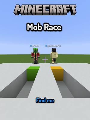 Minecraft Mob Race #Minecraft #minecraftmemes #memes #funny #slyp 