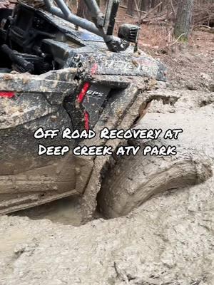 Off road recovery at Deep Creek ATV Park #offroad #mudding #deepcreekatvpark #offroadrecovery #peanutbutter #rzr1000 #polarisranger 