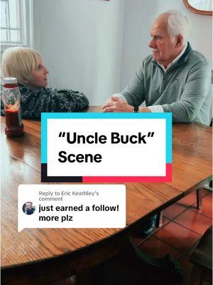 Replying to @Eric Keathley For the new followers we did this “Uncle Buck” scene too! #unclebuck #johncandy #macaulayculkin #80smovies #johnhughes #80s 