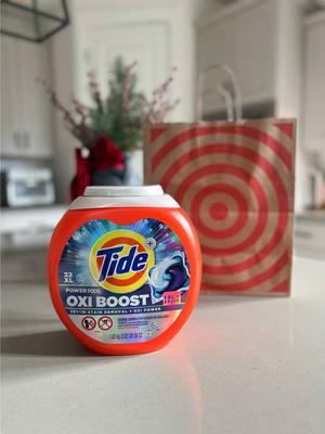 You NEED to run to Target for this deal!! #TidePartner #TargetPartner I know we all love gift cards and right now you can get a $15 Target gift card when you spend $50 on select home care items with Target Circle! Make sure to add the NEW Tide Oxi Boost Power PODS to your cart! These are twice the size of regular pods which is perfect for busy families with tons of laundry! It fights odors, stains and works in all types of machines for the most powerful clean! Make sure to add this offer and grab @Tide Laundry Tide Oxi Boost Power PODS at @target! #CleanTok #LaundryTok #Targetrun #Targetmom #Targetfinds #Targetcircle #targetdeals #targetfinds #targethaul #laundryroom 