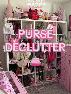 Decluttering handbags is the HARDEST FOR ME because they are my favorite item ever ever ever but it MUST BE DONE, I cannot continue to keep all of these bags I barley even use!!!! #declutter #declutterwithme #purses #handbags #fypシ゚viral 