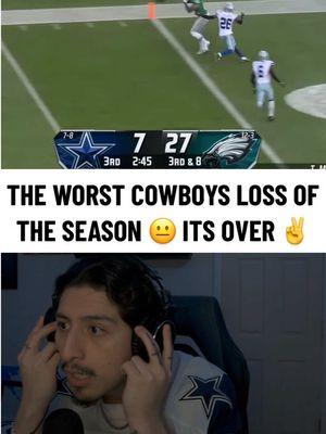 WORST Cowboys loss of the season 🫠 Cooper, Mike, Jerry UR DONE ✈️ #dallascowboys #cowboys #cowboysnation #cowboysfootball #eagles #philadelphiaeagles  #kennypickett #eaglesnation #eaglesfootball #gobirds #tannermckee #cooperrush #devontasmith #ajbrown #mikemccarthy #nfltiktok #nfltok #nflreactions #nfl 