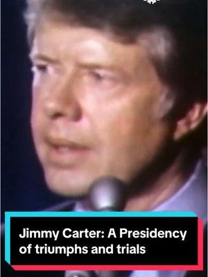 In 1976, Jimmy Carter won the White House during a time of national disillusionment. His presidency saw historic achievements, like improved U.S.-China relations and the Israel-Egypt peace accord. However, Carter faced struggles with Congress, economic woes, and the 1979 Iran hostage crisis, which ended moments after he left office in 1981. #president #carter 