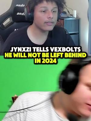 Jynxzi explains to Vexbolts that he will not be left behind in 2024 | #jynxzi #jynxziclips #jynxzifunnymoments #vexbolts #december31st #twitch #viral #fyp @Jynxzi @Vexbolts 