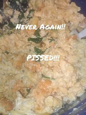 I'll never substitute again!! I know better now🤣🤣🤣#dinnerfail #horrible #trending #fyp #stressedout 