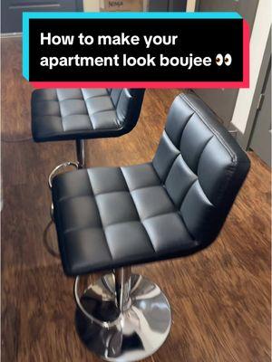 Ballin on a budget 💲#barstool #barstools #apartment #fancy #stools #chairs #ttshop #tiktokshopcreatorpicks 