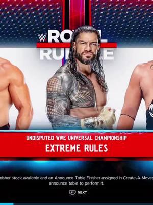 Superman Punches on deck and Spears to be executed…courtesy of the OTC #triplethreatmatch #OTC #romanreigns #jacobfatu #braunstrowman 