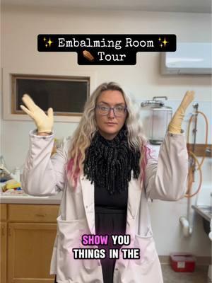 Embalming Room Tour ✨ for educational purposes. Behind the scenes showing you items we use in the preparation room. Part One... #embalmer #educationalpurposes #funeralhome #bts #dayinthelife #mortician 