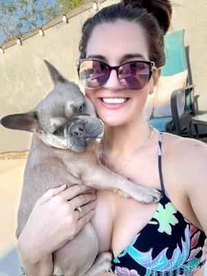 just my baby girl 🩷 #frenchie #frenchbulldog #frenchiesoftiktok #frenchies #sundayfunday #poolside #fyp #fypシ #fypシ゚viral #dogmom #girlmom #frenchiemom #myboo @French Bulldogs 