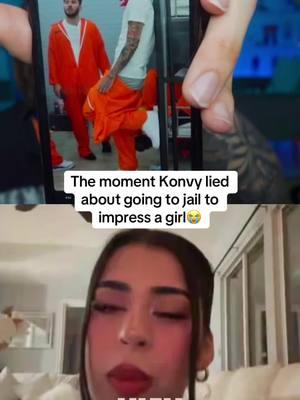 Konvy lied about going to jail to impress his girl 😭 || #konvy 