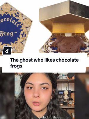 Replying to @Bri♡  Did you know there’s a story about a ghost haunting one of the shops at a universal studios?  👻 According to the book Haunted Universal Studios, an employee claimed that chocolate frogs mysteriously fall off the shelves in the Feature Presentation shop— Share your theories in the comments, and stories  #HauntedUniversalStudios #storytime #ChocolateFrog #Paranormal #ThemePark #universalstudioshollywood #thingstodo #losangeles #ghoststories 