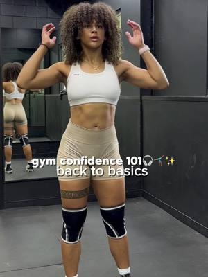 BACK TO BASICS DAY 5 - gym confidence 101 🎧🤸🏽‍♂️✨ Gym confidence isn’t built overnight, but every rep, every set, every visit brings you closer.  I know we’re all enjoying the holidays w loved ones but right after Christmas it’s back to it WITH CONFIDENCE👏🏽👏🏽👏🏽 because it’s only a few more days until 2025!!! LETS GO GIRL💛 #FitnessTips #Confidence101 #BeginnerFriendlyFitness #GymMindset #FitnessJourney #StrongNotPerfect 