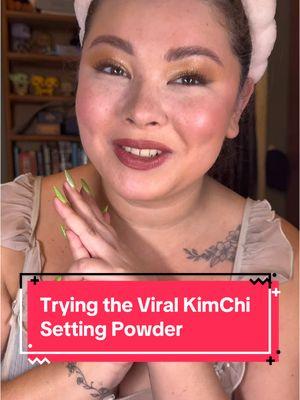 Okay I see why it went viral! 💖 Plus they have a lot of shades! Going to place an order to try some other ones 😃  • • #kimchichicbeauty #settingpowder #viralbeautyproducts #firstimpression #makeupproducts #makeuprecommendations #tiktokmademebuyit #settingpowderrecommendation 