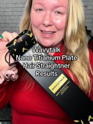 Wavytalk Hair Straightner with nano tech and titanium plates. Great for giving shine to your hair and works for all hair types! #newyearnewaura #wavytalk #hairstraightner 