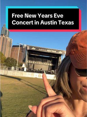 FREE Third Eye Blind concert and fireworks show on New Years Eve in Austin, Texas 🎉 Right in front of the Austin skyline at my favorite park Auditorium shores 🤩 #austinevents #austintxtiktok #austintx #atx #austinlife #downtownaustin 