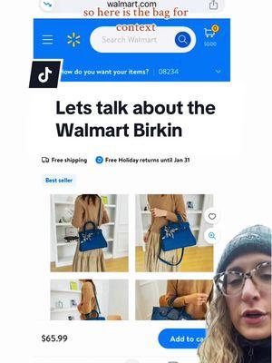 Feel like I should weigh in here 🤷🏼‍♀️…. #walmartbirkin #birkinbag #walmart #fashionlaw #whatdowethink #leathertok #luxuryhandbag #copyrightinfringement 