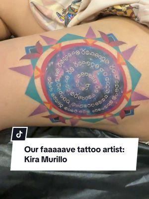 We had a fun little road trip. Even got to see our amazing Fort Hall fam, @AlanaE (I can’t believe we didn’t get any pics. 🙀).  Kira Murillo is a legend in Indian Country for her amazing tattoos. She’s an artistic genius! This is our fourth trip to see her. She’s amaaaaaazing and so genuine and kind. She is so generous with her knowledge and shared some amazing tips with us for our business as well. I love NDNs who uplift others. Seriously, if you see an opening get it. lol. Save it for me if you want. I’ll take it. Aye jk.  This was me and @Red Rock solstice gifts to each other. 🎉🥰 Red Rocks tat has a horse and some other symbols from his armband, which Kira masterfully created a few years ago to incorporate our babies names. 🤯 My tattoo has me, Red Rock and each of our babies names in the Leroy Curley Orthography in a spiral with a DOPE galaxy theme. I loooove it so so much. Literal work of art!! 🫶🏽 Hope everyone had a beautiful holiday, however you choose to celebrate. ❤️🫶🏽 #tattoo #tattooist #tattooart #indigenousartist #kiramurillo #kiramurillotatty #xmasgift #husbandwife #IndigenousTikTok #bestfriend #lover #nativetiktok #nativestyle #lakota #arikara #solstice #galaxy 