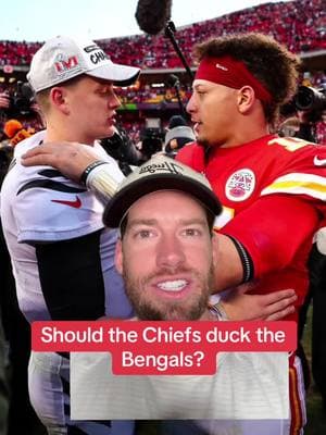 Should the Chiefs sandbag to put Broncos in the Playoffs over the Bengals?! 🧐 #nfl #kansascitychiefs #cincinnatibengals #joeburrow #denverbroncos #NFLPlayoffs #chiefs #bengals 