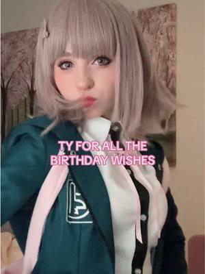 And thank you to my throne gifters!!!! Couldn’t do this hobby w out you guys🫶 #chiakinanami #chiakinanamicosplay #danganronpav2 #danganronpav2cosplay #birthday 