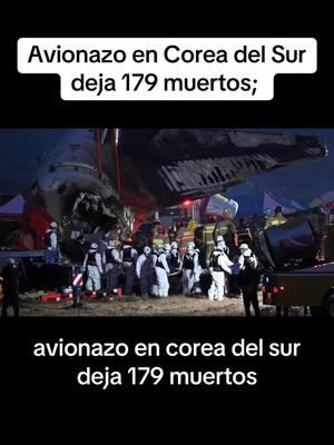 Avionazo en Corea del Sur deja 179 muertos;  #coreadelsur 