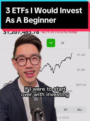 If I were starting over with investing today, here are the 3 ETFs I'd choose as a complete beginner. To keep things simple, I recommend avoiding IPOs, individual stocks, and cryptocurrency. These are the ETFs I would buy: - VOO - QQQ - SCHD Ready to start investing but need some guidance? Join my next Master Class on January 7th! Comment "INVEST" and I'll send you an invite! 🙂 -Stevee Follow @calltoleap Follow @calltoleap for investing videos! Follow me @calltoleap to learn more things like this about money! Make sure you check out my next beginners investing master class January 7th at 5:30 PM PT the link to sign up is in my bio! 🔥 #money #finance #personalfinance #wealthmindset