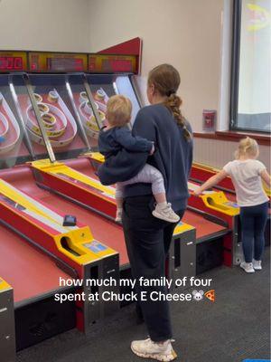 I can’t believe how much cheaper it was to go this time!!!!!✨ #chuckecheese #chuckecheesepizza #howmuchispent #howmuchispend #whatitcost #howmuchitcost #familyoffour #howmuchispendinaday 